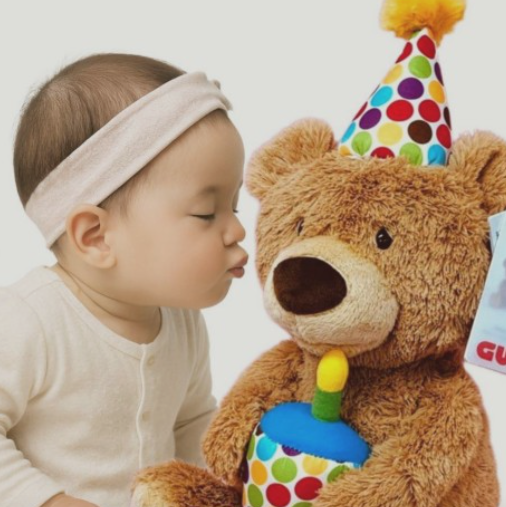 건드 노래하고 촛불끄는 생일축하 곰인형 곰돌이 출산선물 대형 까꿍 봉제 애착인형 테디베어