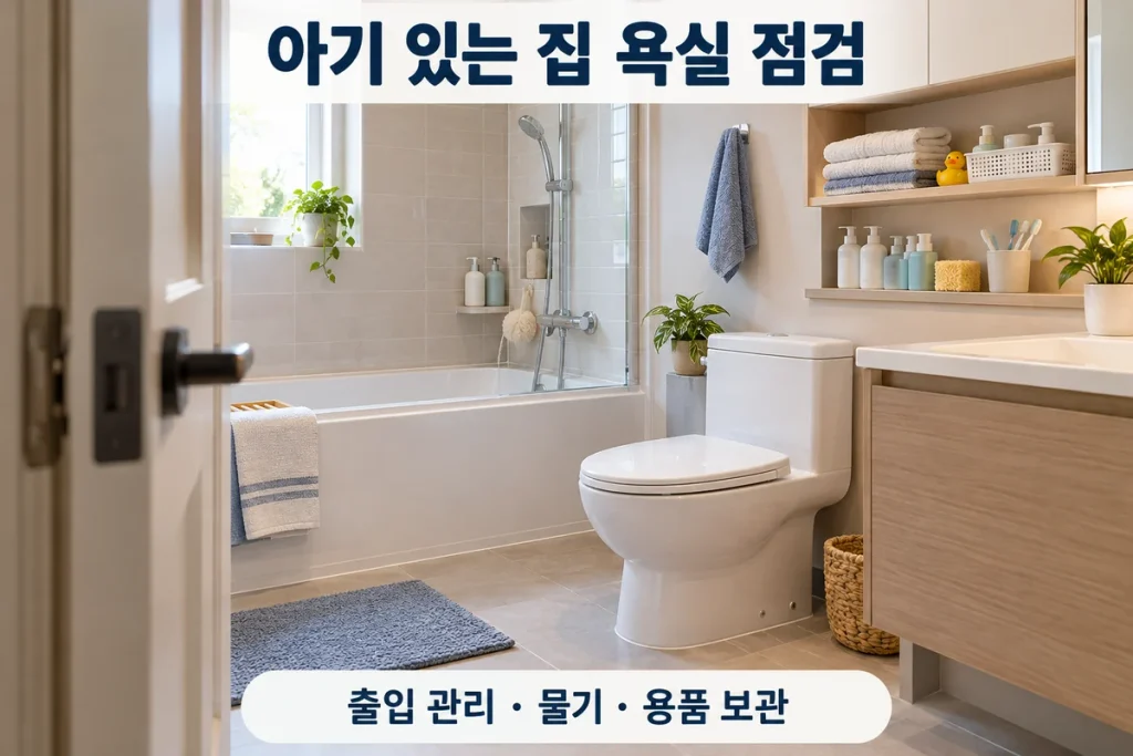 아기 있는 집 욕실 안전 점검, 출입문·변기·비데·목욕용품 확인 순서