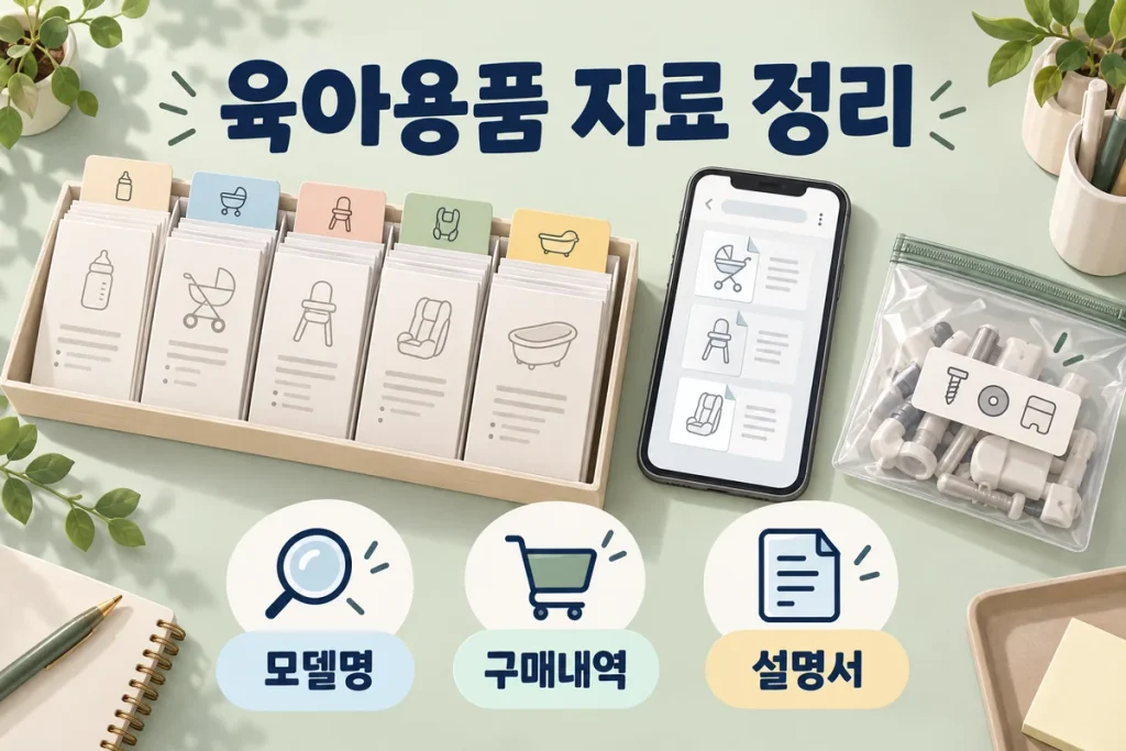 육아용품 설명서 정리, 모델명·구매내역·부품 기록을 한곳에 모으는 법