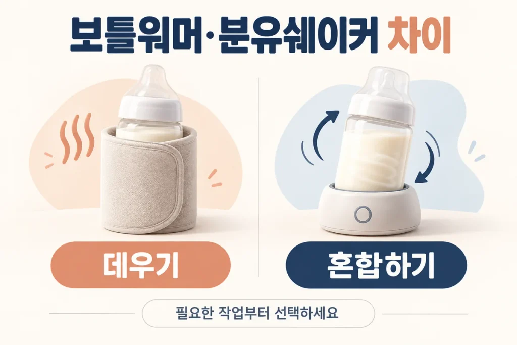 보틀워머 분유쉐이커 차이, 마베비·꿈비 중 먼저 필요한 수유용품은?
